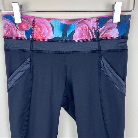 Lululemon Secret Garden Inspire Crop Leggings 4 - Picture 4 of 8